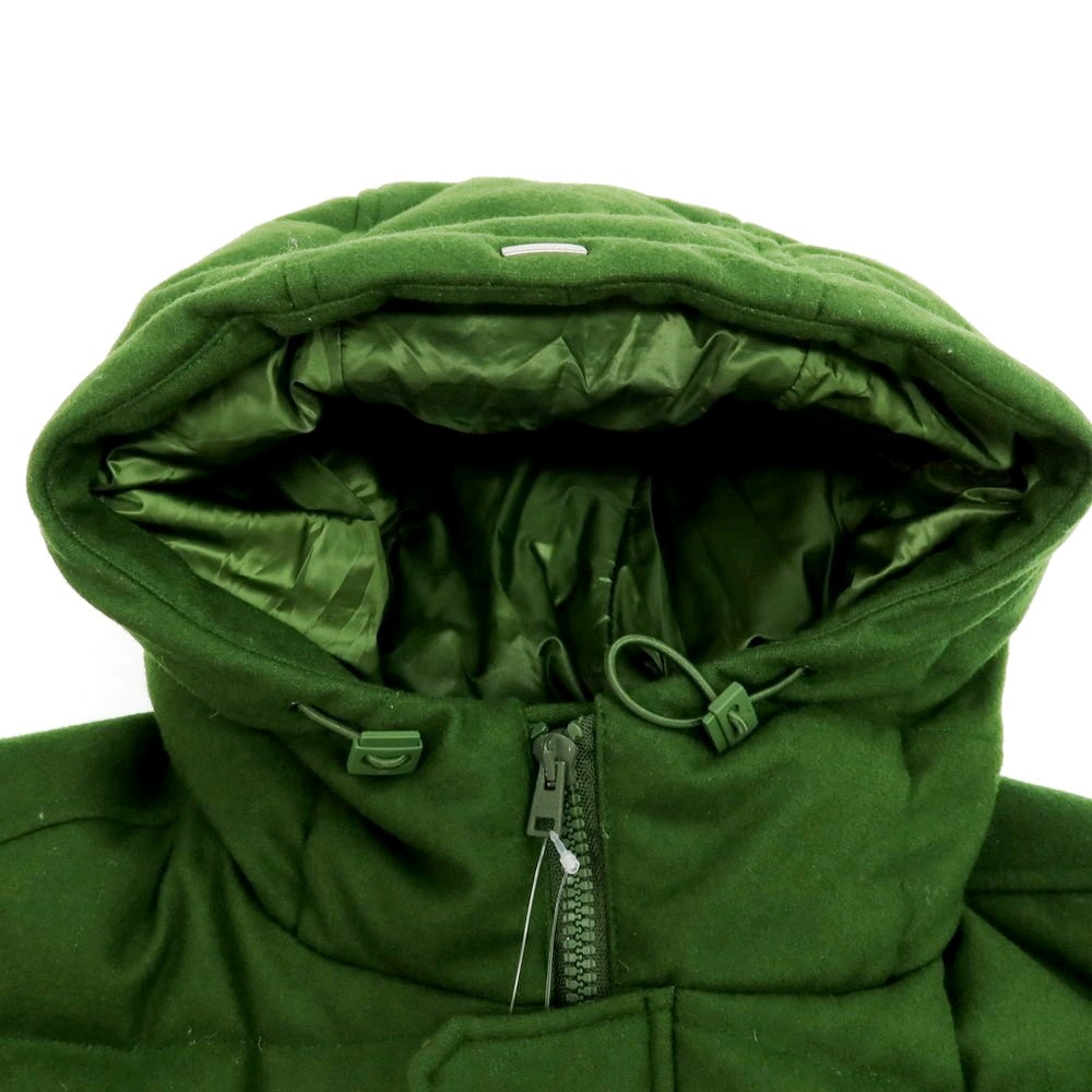 【中古】ヘルノ Herno POLAR-TECH ウールナイロン フーデッド ダウンジャケット グリーン【サイズ50】【 状態ランクB 】【 メンズ 】