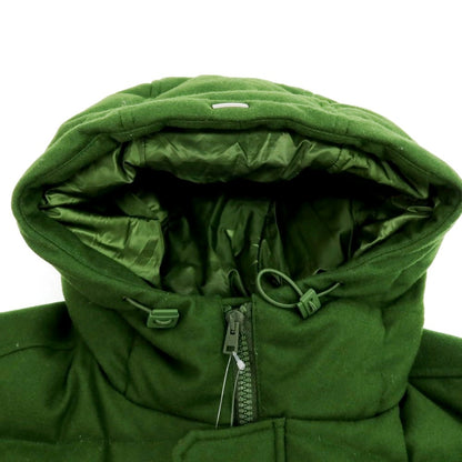 【中古】ヘルノ Herno POLAR-TECH ウールナイロン フーデッド ダウンジャケット グリーン【サイズ50】【 状態ランクB 】【 メンズ 】