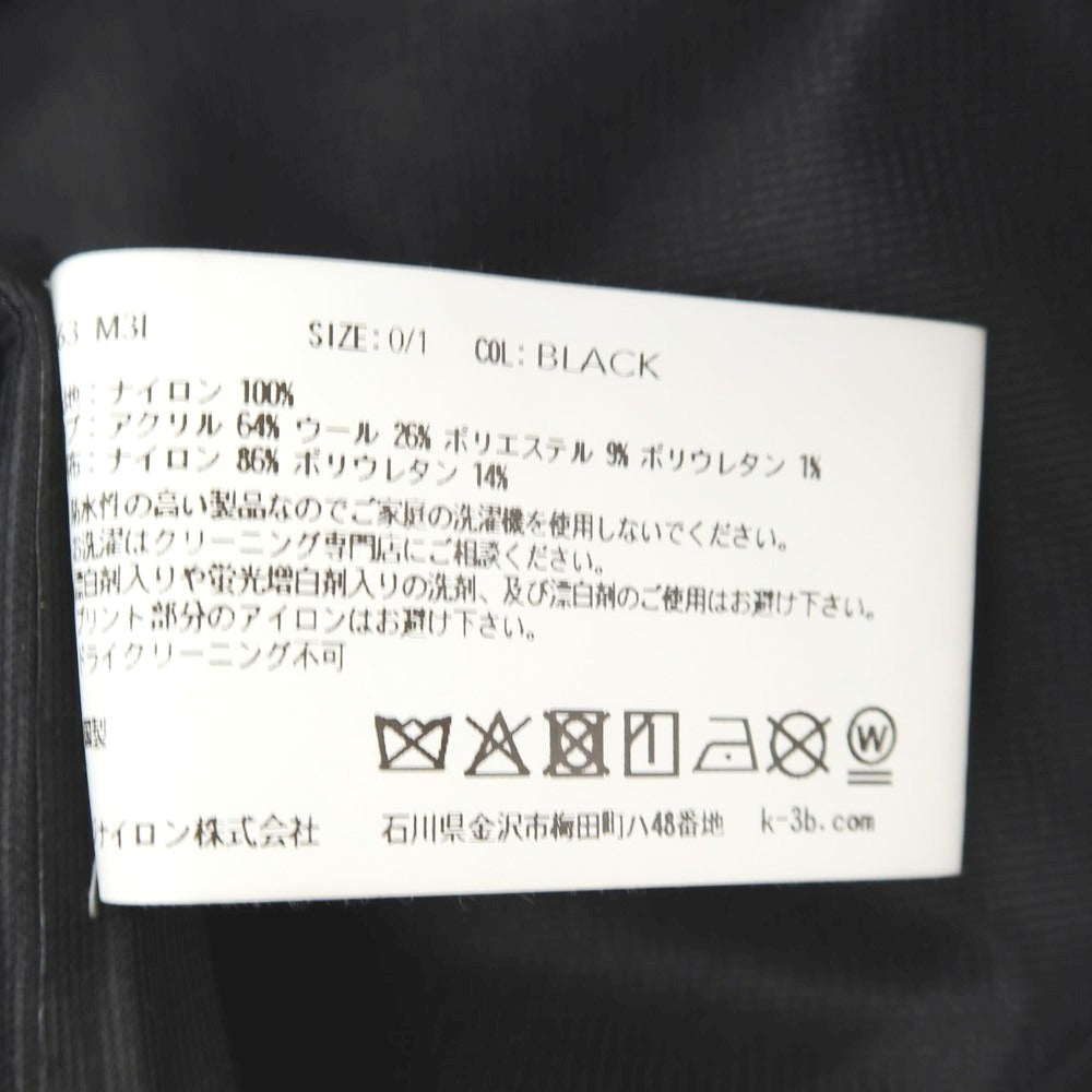 【中古】ケースリービー K-3B ナイロン スタンドカラー フィールドジャケット ブラック【サイズ0/1（M位）】【 状態ランクB 】【 メンズ 】