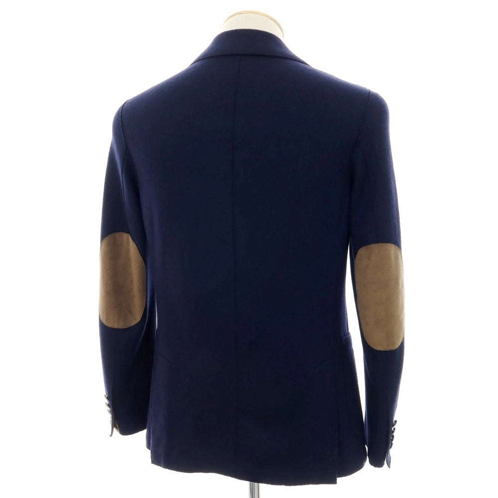 【中古】イレブンティ eleventy ウールジャージー テーラードジャケット ネイビー【サイズ44】【 状態ランクD 】【 メンズ 】
