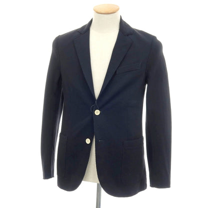 【中古】イレブンティ eleventy コットンポリエステル ジャージー 2B テーラードジャケット ネイビー【サイズ42 8R】【 状態ランクB 】【 メンズ 】