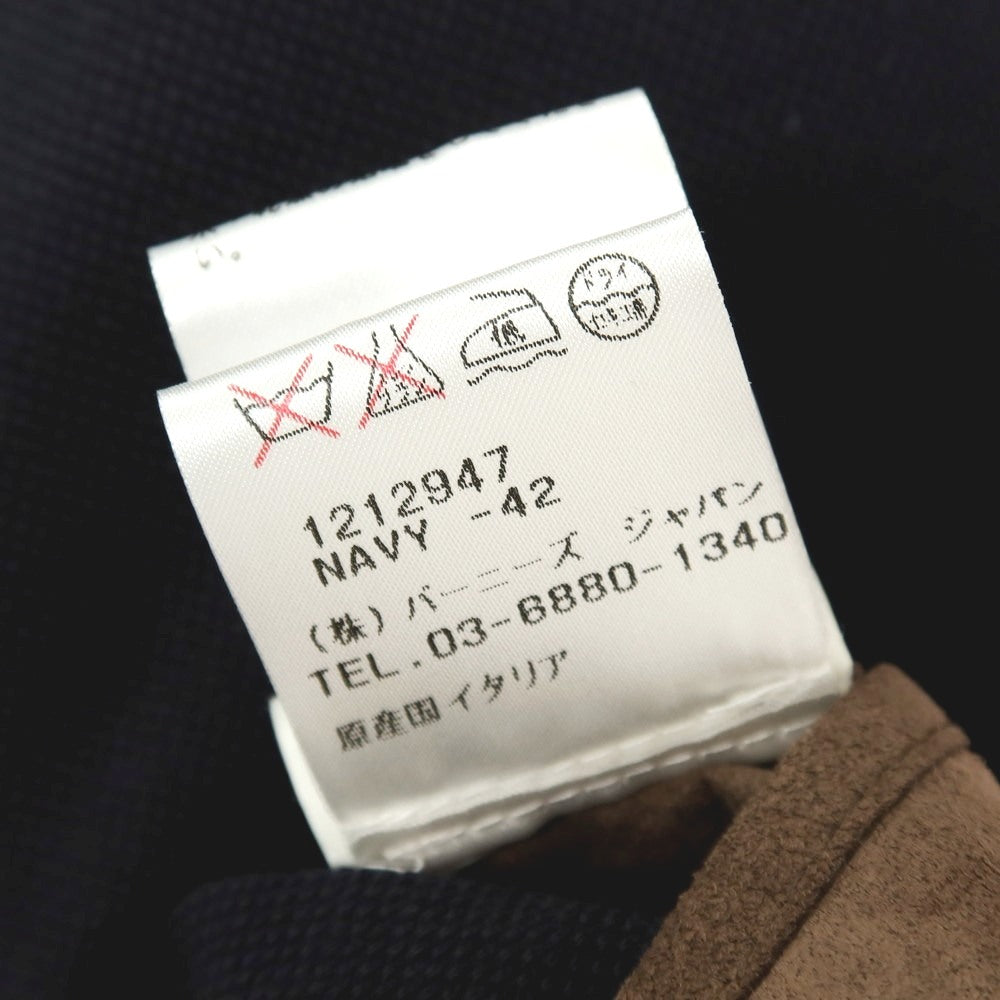 【中古】イレブンティ eleventy コットンポリエステル ジャージー 2B テーラードジャケット ネイビー【サイズ42 8R】【 状態ランクB 】【 メンズ 】
