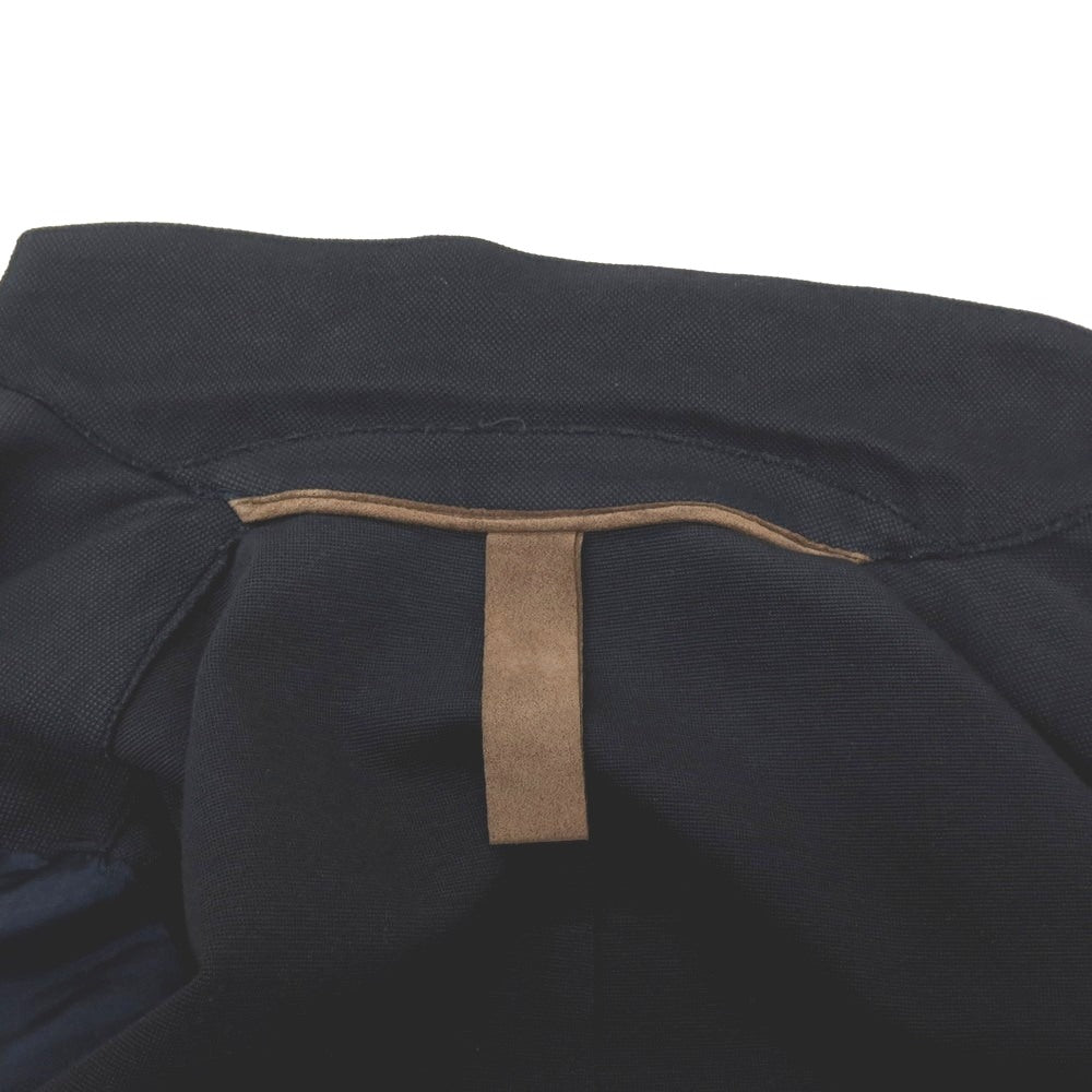 【中古】イレブンティ eleventy コットンポリエステル ジャージー 2B テーラードジャケット ネイビー【サイズ42 8R】【 状態ランクB 】【 メンズ 】