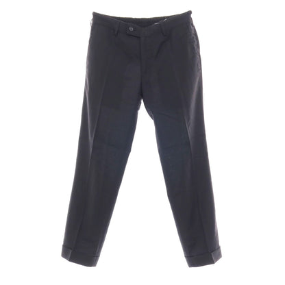 【中古】ラルディーニ LARDINI ストレッチ ポリエステルウール イージースラックスパンツ ネイビー【サイズ44】【 状態ランクD 】【 メンズ 】