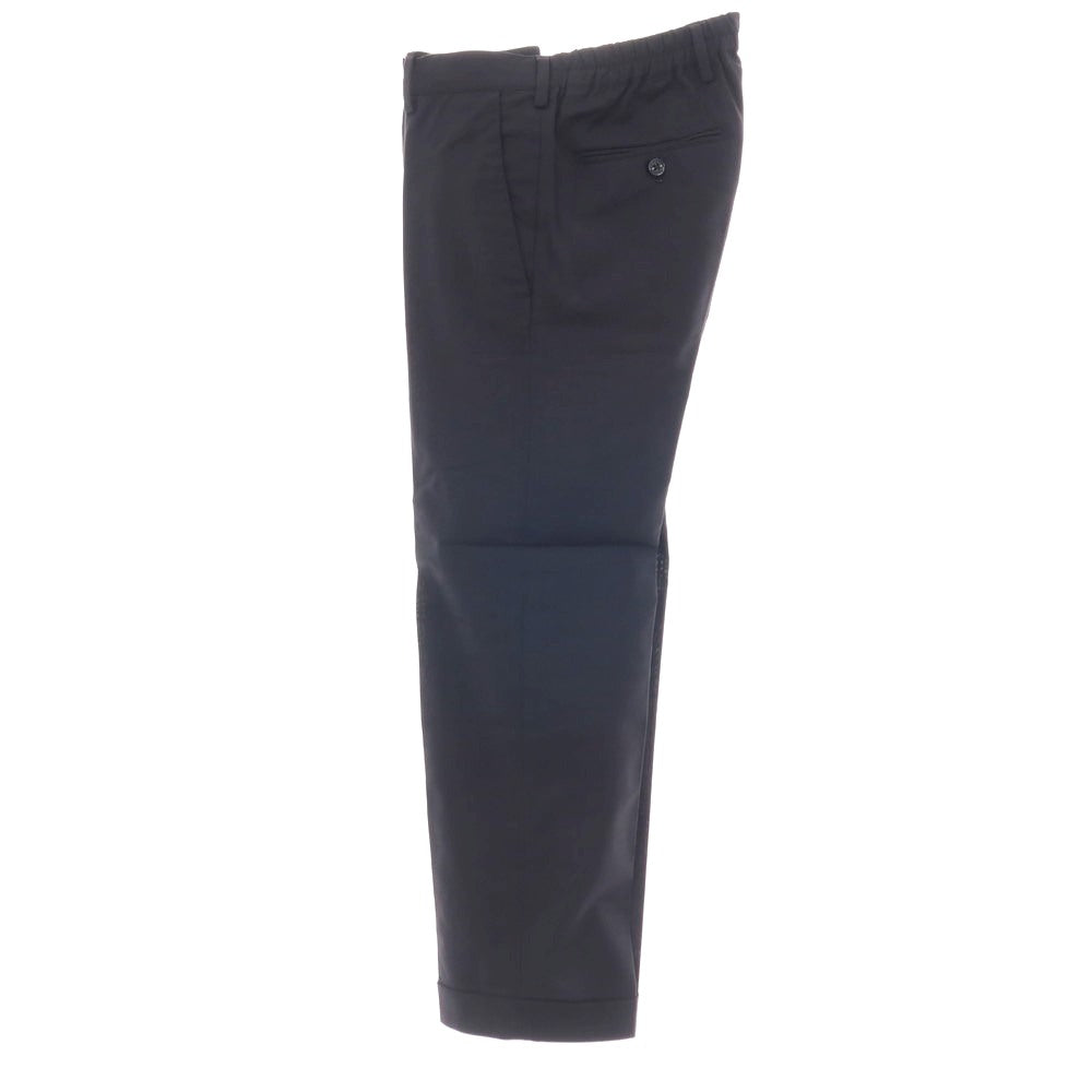 【中古】ラルディーニ LARDINI ストレッチ ポリエステルウール イージースラックスパンツ ネイビー【サイズ44】【 状態ランクD 】【 メンズ 】