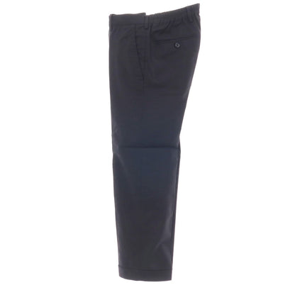 【中古】ラルディーニ LARDINI ストレッチ ポリエステルウール イージースラックスパンツ ネイビー【サイズ44】【 状態ランクD 】【 メンズ 】