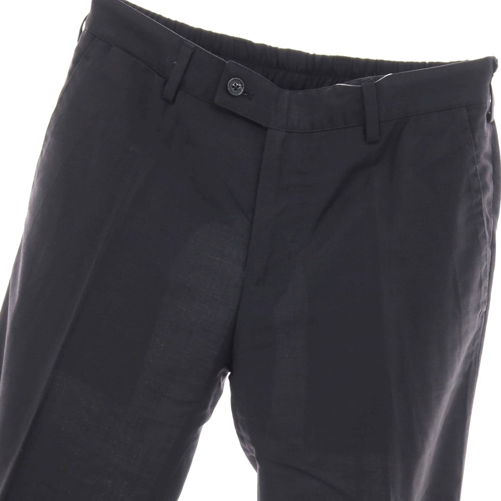 【中古】ラルディーニ LARDINI ストレッチ ポリエステルウール イージースラックスパンツ ネイビー【サイズ44】【 状態ランクD 】【 メンズ 】