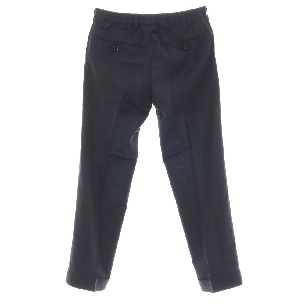 【中古】ラルディーニ LARDINI ストレッチ ポリエステルウール イージースラックスパンツ ネイビー【サイズ44】【 状態ランクD 】【 メンズ 】