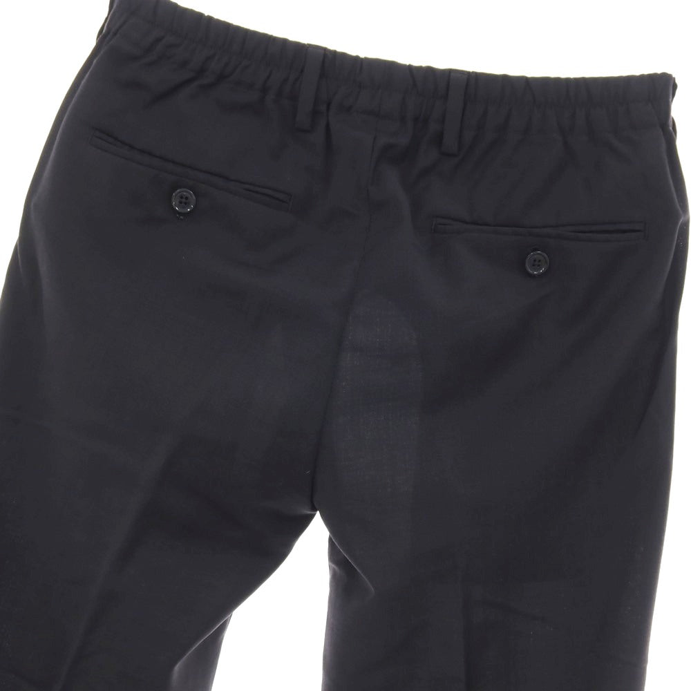 【中古】ラルディーニ LARDINI ストレッチ ポリエステルウール イージースラックスパンツ ネイビー【サイズ44】【 状態ランクD 】【 メンズ 】