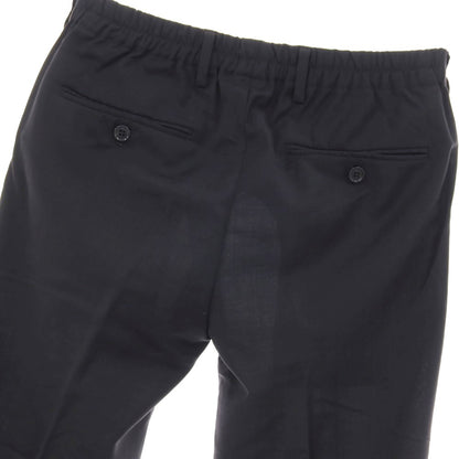 【中古】ラルディーニ LARDINI ストレッチ ポリエステルウール イージースラックスパンツ ネイビー【サイズ44】【 状態ランクD 】【 メンズ 】