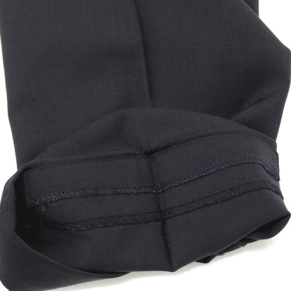 【中古】ラルディーニ LARDINI ストレッチ ポリエステルウール イージースラックスパンツ ネイビー【サイズ44】【 状態ランクD 】【 メンズ 】