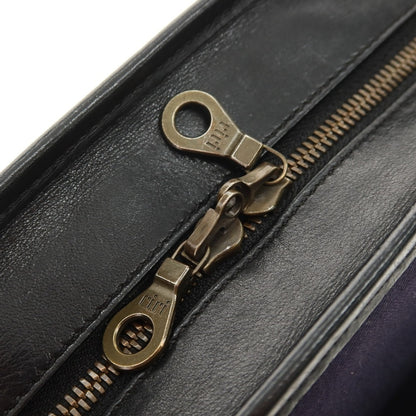 【中古】エッティンガー ETTINGER キャンバス レザー ブリーフケース ネイビーxブラック【 状態ランクC 】【 メンズ 】