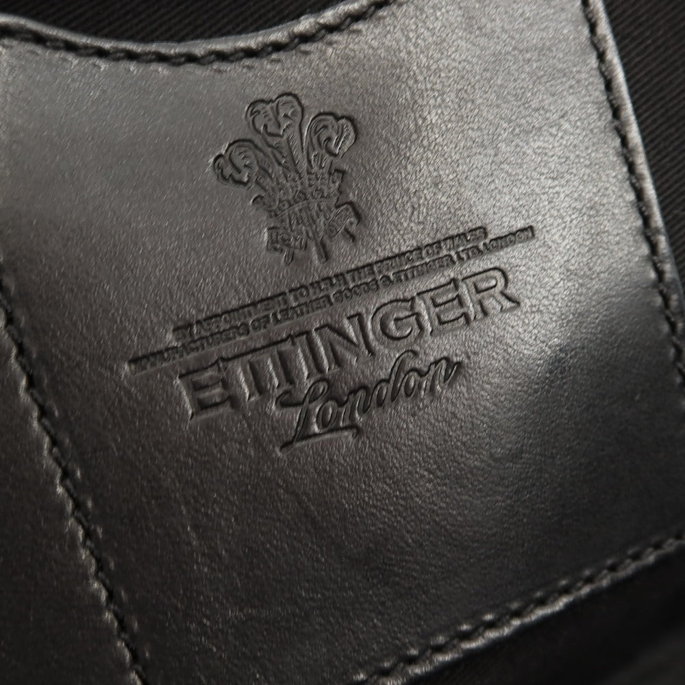 【中古】エッティンガー ETTINGER キャンバス レザー ブリーフケース ネイビーxブラック【 状態ランクC 】【 メンズ 】