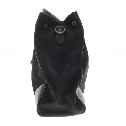 【中古】エッティンガー ETTINGER キャンバス レザー トートバッグ ブラック【 状態ランクC 】【 メンズ 】