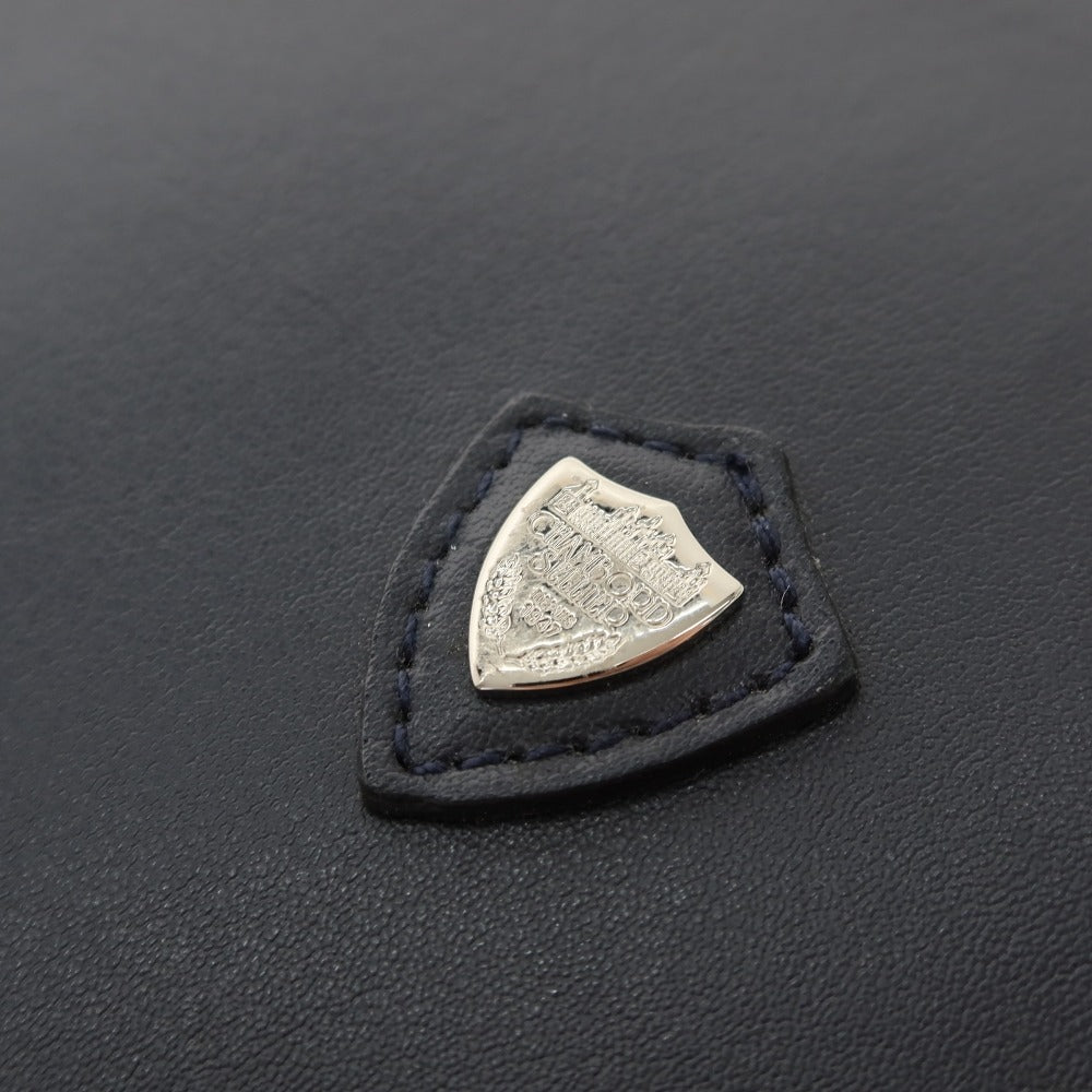 【中古】シャンボール セリエ CHAMBORD SELLIER レザー クラッチバッグ ネイビー【 状態ランクB 】【 メンズ 】