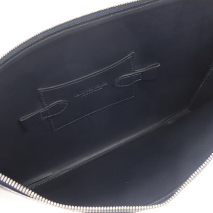 【中古】シャンボール セリエ CHAMBORD SELLIER レザー クラッチバッグ ネイビー【 状態ランクB 】【 メンズ 】