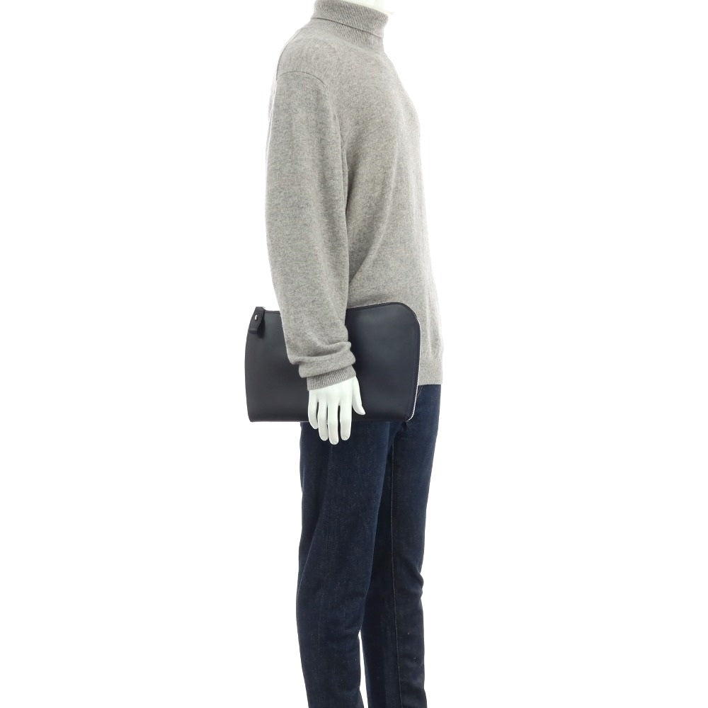 【中古】シャンボール セリエ CHAMBORD SELLIER レザー クラッチバッグ ネイビー【 状態ランクB 】【 メンズ 】