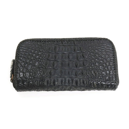 【中古】ファニー FUNNY ホーンバック クロコダイル レザー 長財布 ブラック【 状態ランクC 】【 メンズ 】