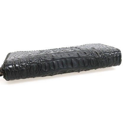 【中古】ファニー FUNNY ホーンバック クロコダイル レザー 長財布 ブラック【 状態ランクC 】【 メンズ 】