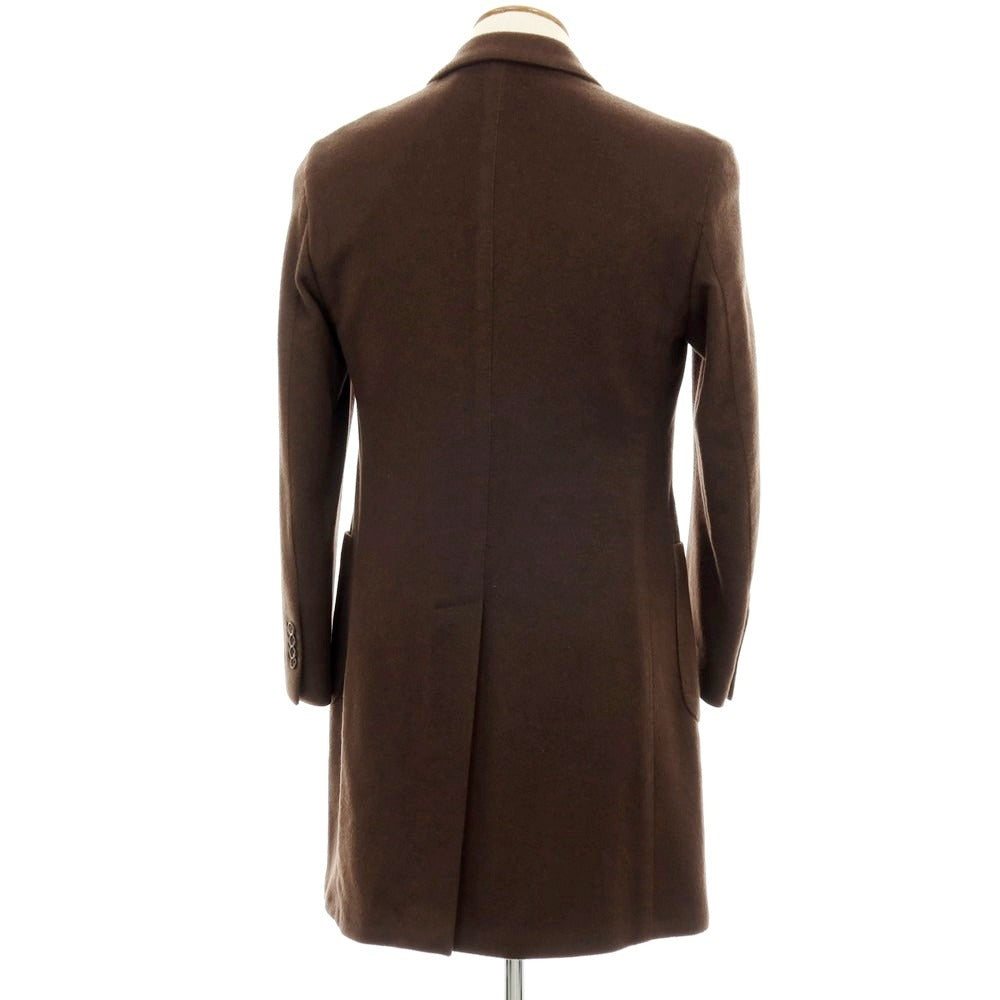 【中古】ラルディーニ LARDINI カシミヤ ダブルブレストコート ブラウン【サイズ46】【 状態ランクB 】【 メンズ 】[APD]