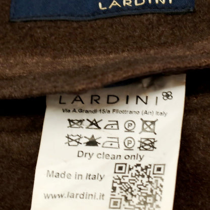 【中古】ラルディーニ LARDINI カシミヤ ダブルブレストコート ブラウン【サイズ46】【 状態ランクB 】【 メンズ 】