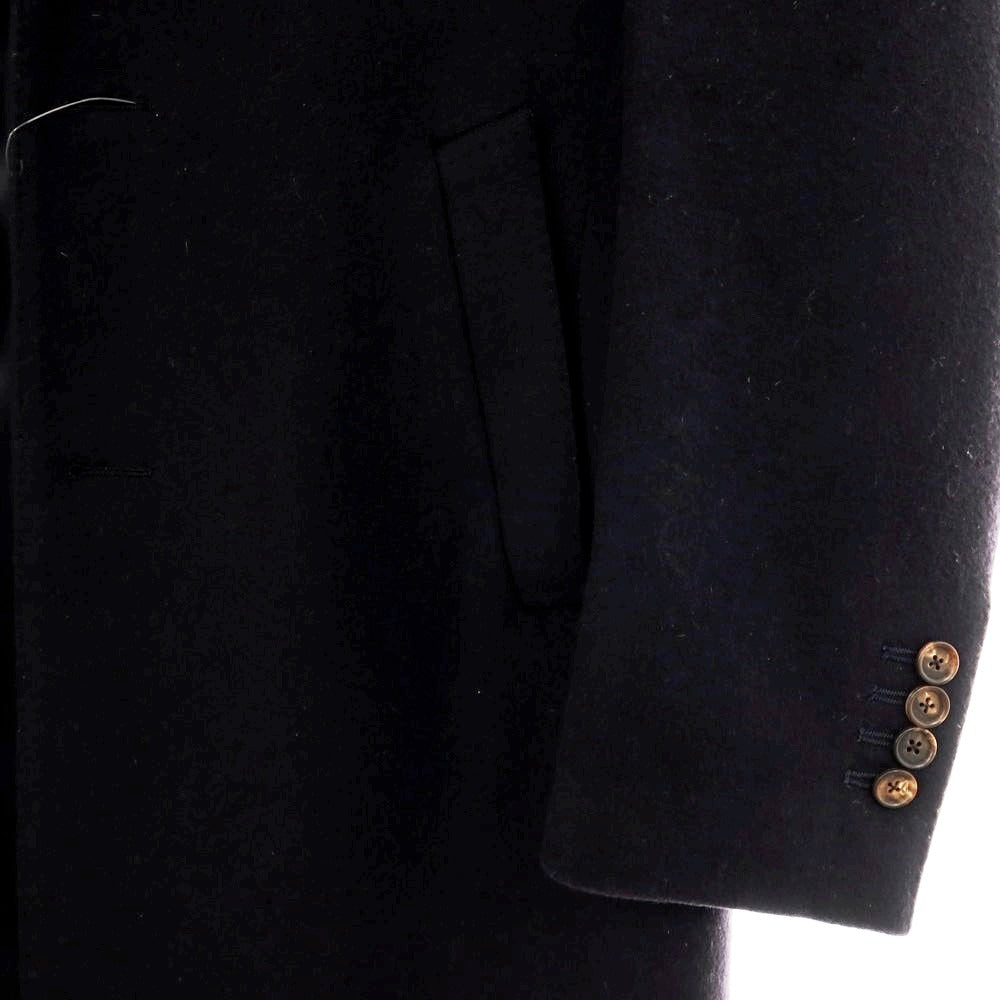 【中古】ラルディーニ LARDINI ウール チェスターフィールドコート ネイビー【 サイズ46 】【 状態ランクB 】【 メンズ 】