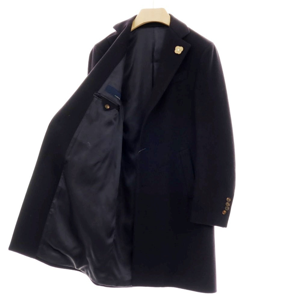 【中古】ラルディーニ LARDINI ウール チェスターフィールドコート ネイビー【サイズ46】【 状態ランクB 】【 メンズ 】