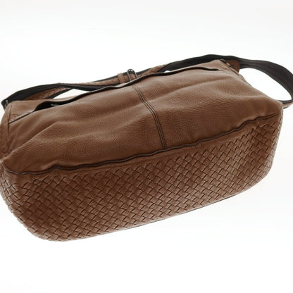 【中古】ボッテガヴェネタ BOTTEGAVENETA ショルダーバッグ ブラウン【 状態ランクC 】【 メンズ 】