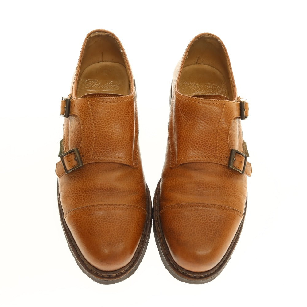 【中古】パラブーツ Paraboot WILLIAM ダブルモンク ドレスシューズ ライトブラウン【サイズ5 1/2】【 状態ランクC 】【 メンズ 】