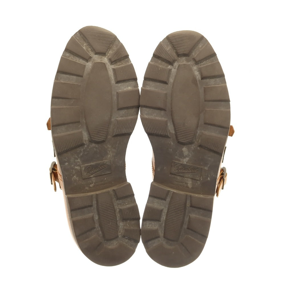 【中古】パラブーツ Paraboot WILLIAM ダブルモンク ドレスシューズ ライトブラウン【サイズ5 1/2】【 状態ランクC 】【 メンズ 】