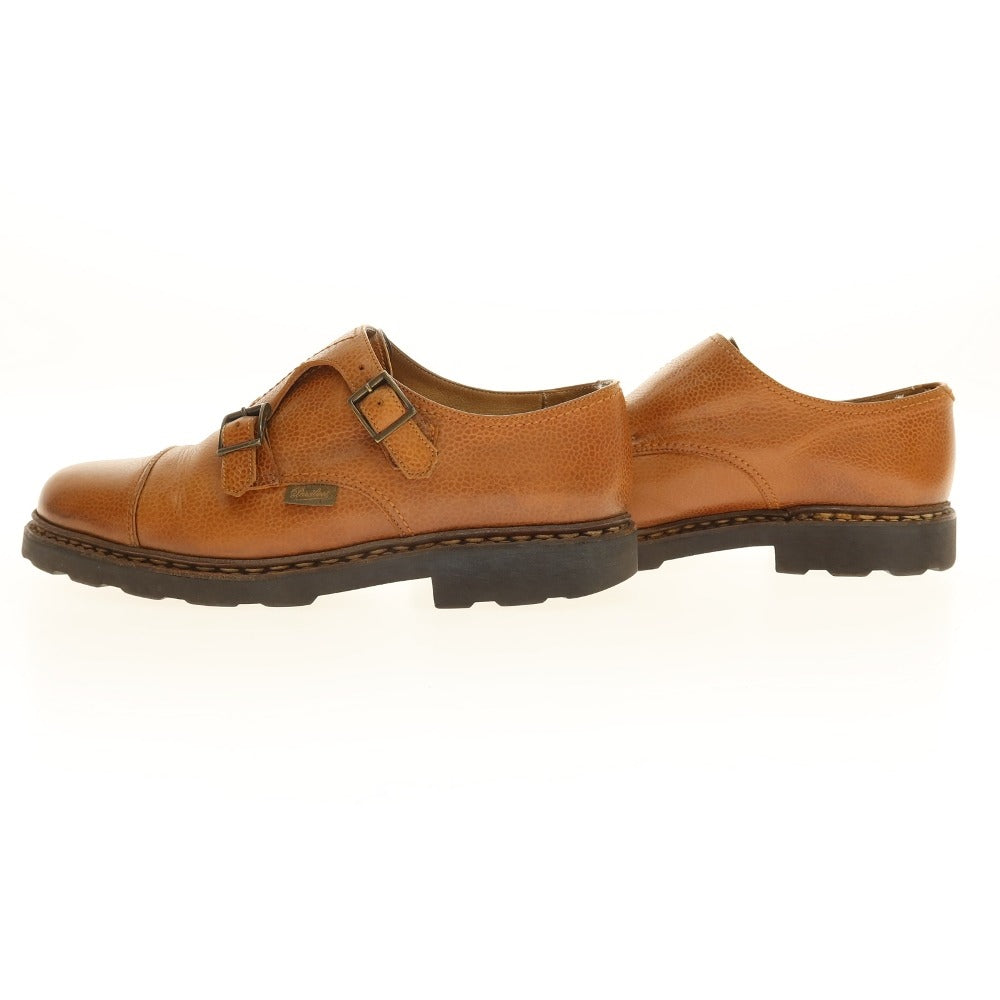 【中古】パラブーツ Paraboot WILLIAM ダブルモンク ドレスシューズ ライトブラウン【サイズ5 1/2】【 状態ランクC 】【 メンズ 】