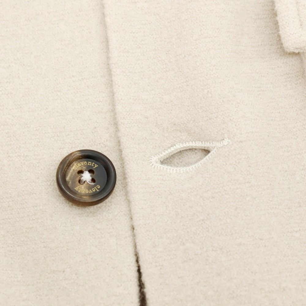 【中古】イレブンティ eleventy ウール ニット切替スイングトップ ベージュxペールピンク【サイズS】【 状態ランクB 】【 メンズ 】