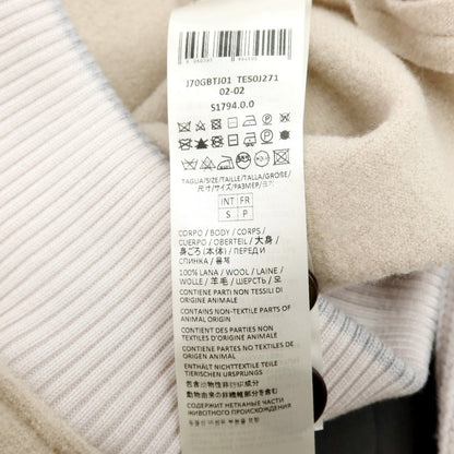 【中古】イレブンティ eleventy ウール ニット切替スイングトップ ベージュxペールピンク【サイズS】【 状態ランクB 】【 メンズ 】