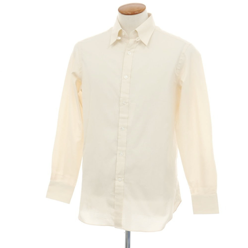 【中古】ビームスエフ BEAMS F タブカラー ドレスシャツ ベージュ【サイズ40】【 状態ランクB 】【 メンズ 】