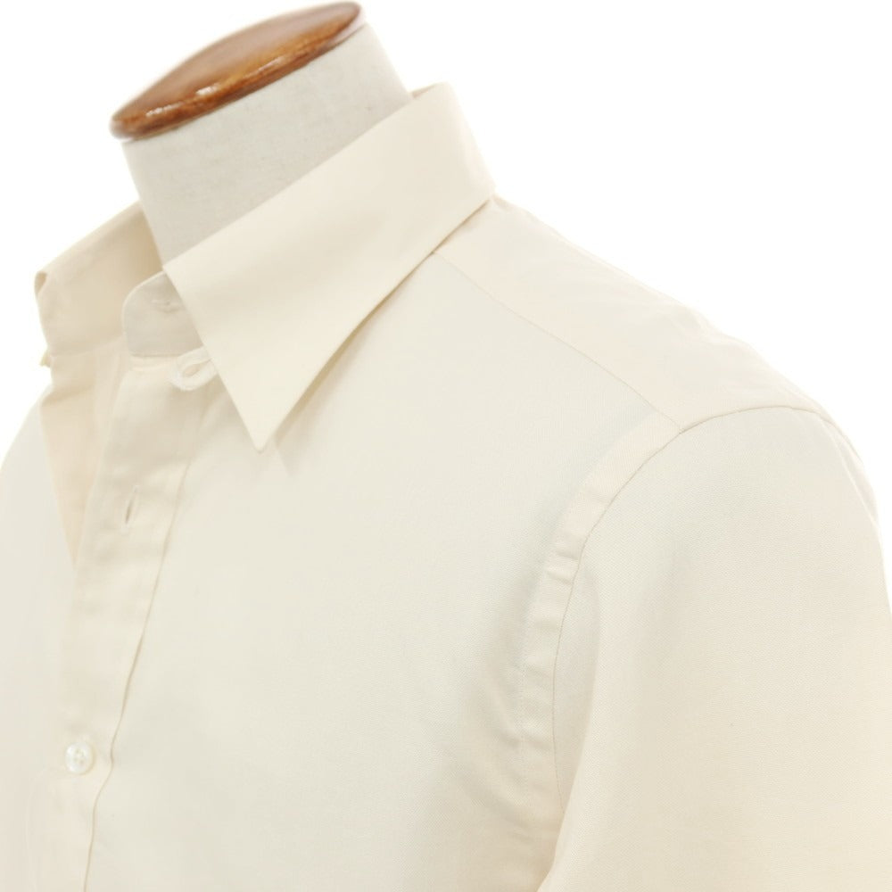 【中古】ビームスエフ BEAMS F タブカラー ドレスシャツ ベージュ【サイズ40】【 状態ランクB 】【 メンズ 】