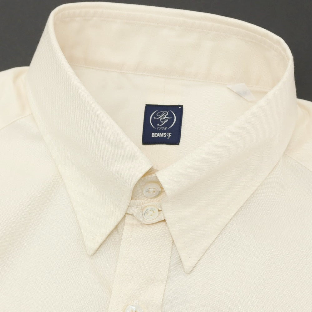 【中古】ビームスエフ BEAMS F タブカラー ドレスシャツ ベージュ【サイズ40】【 状態ランクB 】【 メンズ 】