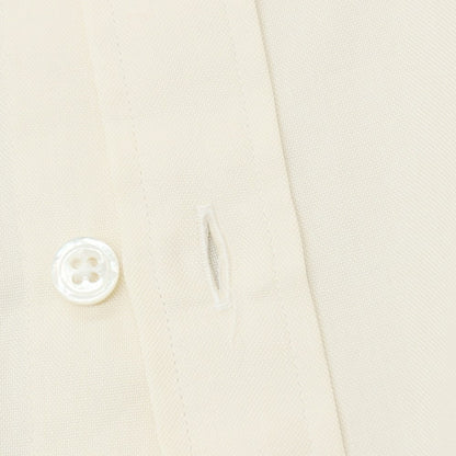 【中古】ビームスエフ BEAMS F タブカラー ドレスシャツ ベージュ【サイズ40】【 状態ランクB 】【 メンズ 】