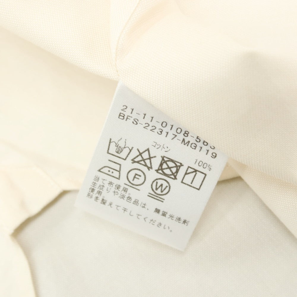 【中古】ビームスエフ BEAMS F タブカラー ドレスシャツ ベージュ【サイズ40】【 状態ランクB 】【 メンズ 】