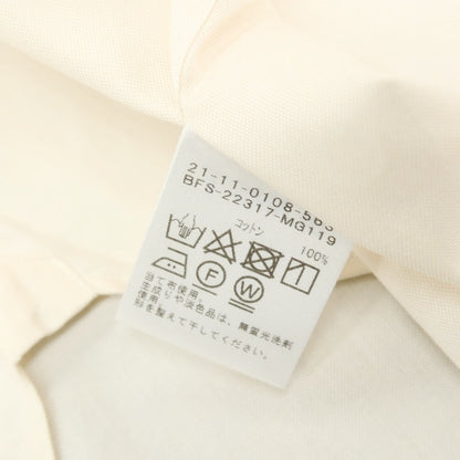 【中古】ビームスエフ BEAMS F タブカラー ドレスシャツ ベージュ【サイズ40】【 状態ランクB 】【 メンズ 】