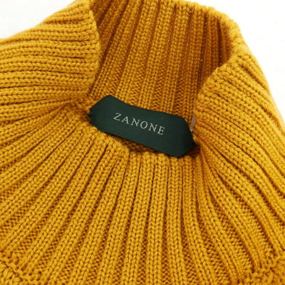 【中古】ザノーネ ZANONE ミドルゲージ ウール モックネック プルオーバーニット マスタード【サイズ46】【 状態ランクB 】【 メンズ 】