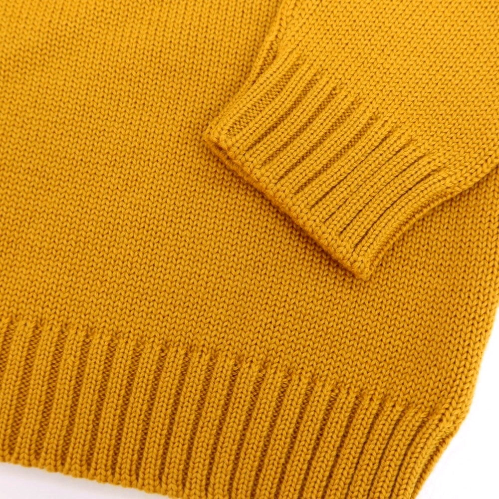 【中古】ザノーネ ZANONE ミドルゲージ ウール モックネック プルオーバーニット マスタード【サイズ46】【 状態ランクB 】【 メンズ 】