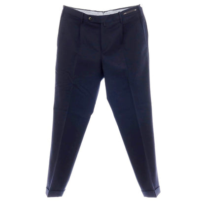 【中古】ピーティーゼロウーノ PT01 ストレッチウール ドレススラックスパンツ ネイビー【サイズ48】【 状態ランクC 】【 メンズ 】