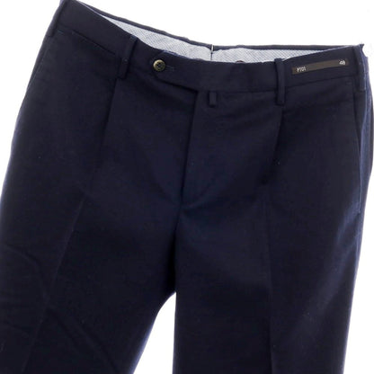 【中古】ピーティーゼロウーノ PT01 ストレッチウール ドレススラックスパンツ ネイビー【サイズ48】【 状態ランクC 】【 メンズ 】