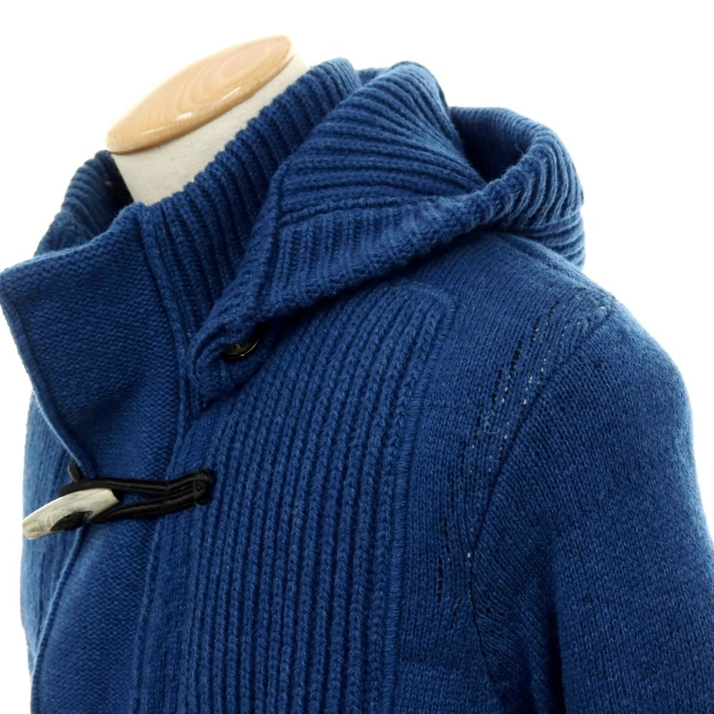 【中古】バーク BARK ウールポリエステル ダッフルコート ブルー【サイズXS】【 状態ランクC 】【 メンズ 】