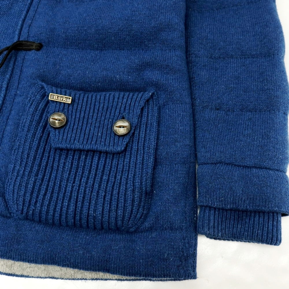 【中古】バーク BARK ウールポリエステル ダッフルコート ブルー【サイズXS】【 状態ランクC 】【 メンズ 】