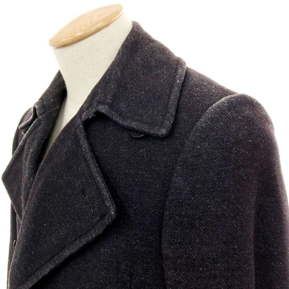【中古】ベルベスト Belvest ウールポリエステル ダブルブレストコート チャコール【サイズ42】【 状態ランクC 】【 メンズ 】