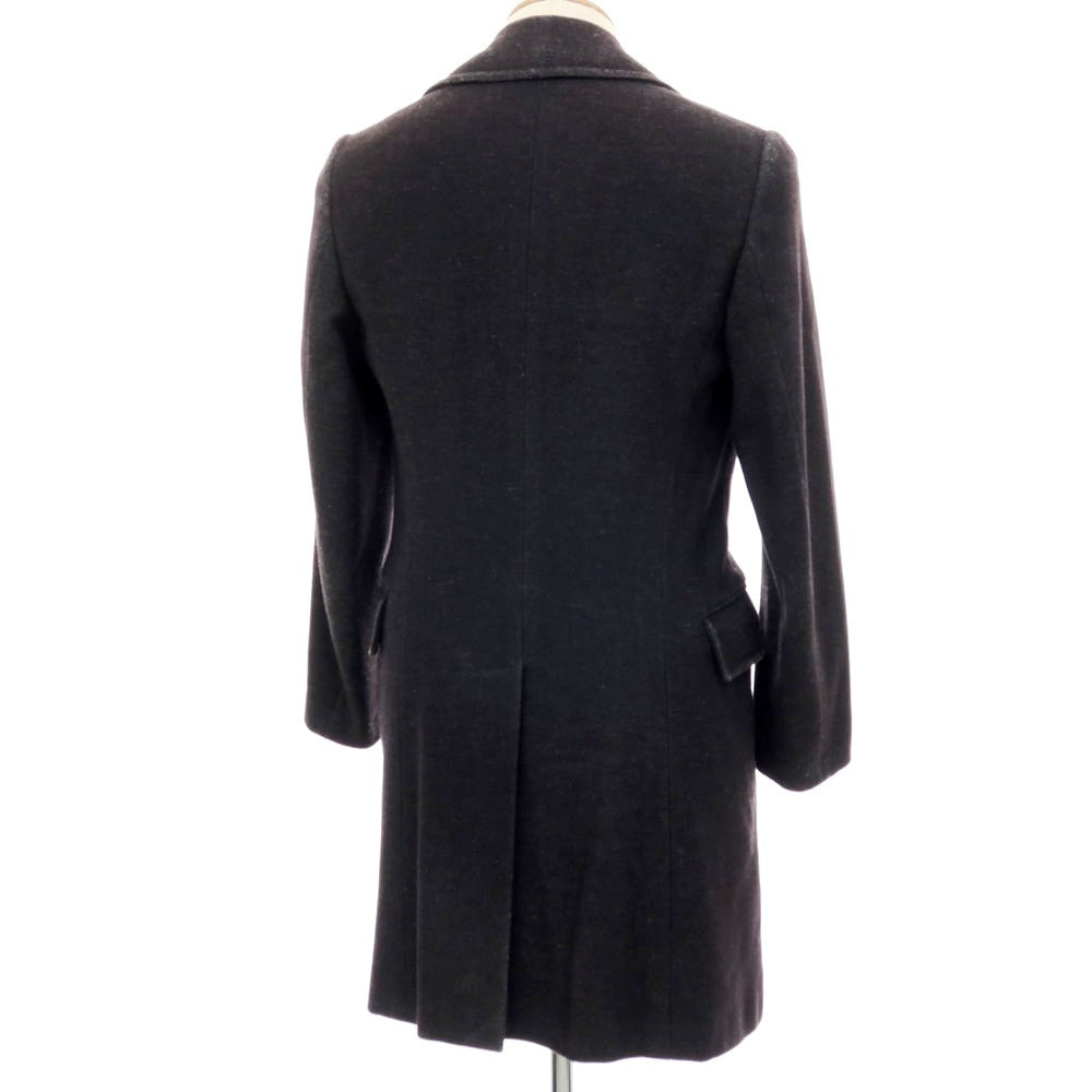 【中古】ベルベスト Belvest ウールポリエステル ダブルブレストコート チャコール【サイズ42】【 状態ランクC 】【 メンズ 】