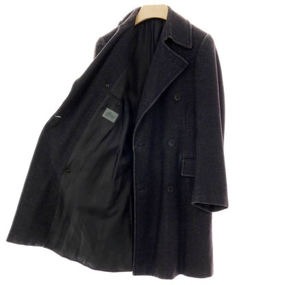 【中古】ベルベスト Belvest ウールポリエステル ダブルブレストコート チャコール【サイズ42】【 状態ランクC 】【 メンズ 】