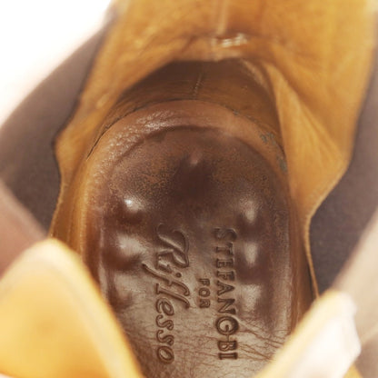 【中古】ステファノ ビ STEFANOBI サイドゴアブーツ ライトブラウン【サイズ5 1/2】【 状態ランクD 】【 メンズ 】