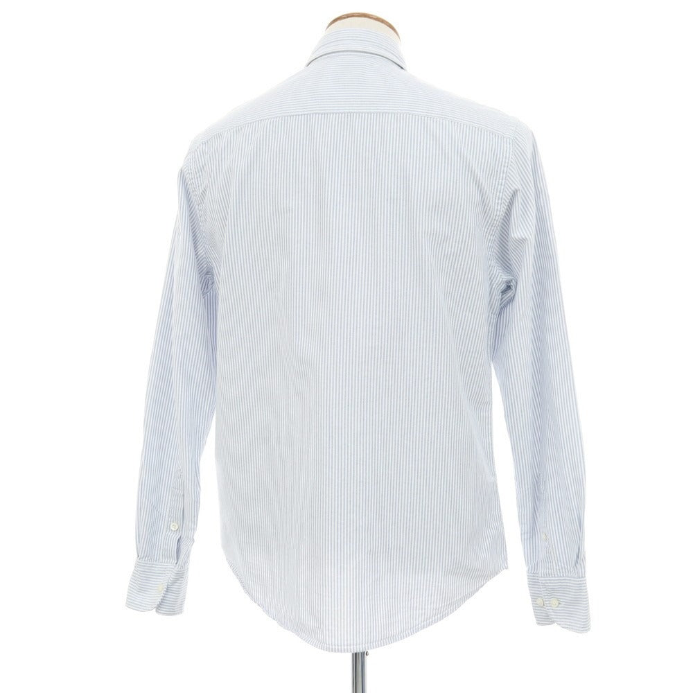 【中古】ピーティートリノ PT TORINO オックスフォード ストライプ ボタンダウンシャツ ライトブルーxホワイト【サイズ39】【 状態ランクB 】【 メンズ+A16 】